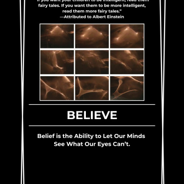 Mini Believe 5x7 Poster with frame